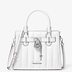 MICHAEL KORS Hamilton Small Patent Satchel Crossbody